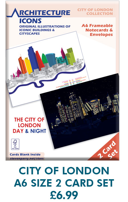 City Of London 2 Card Set £6.99